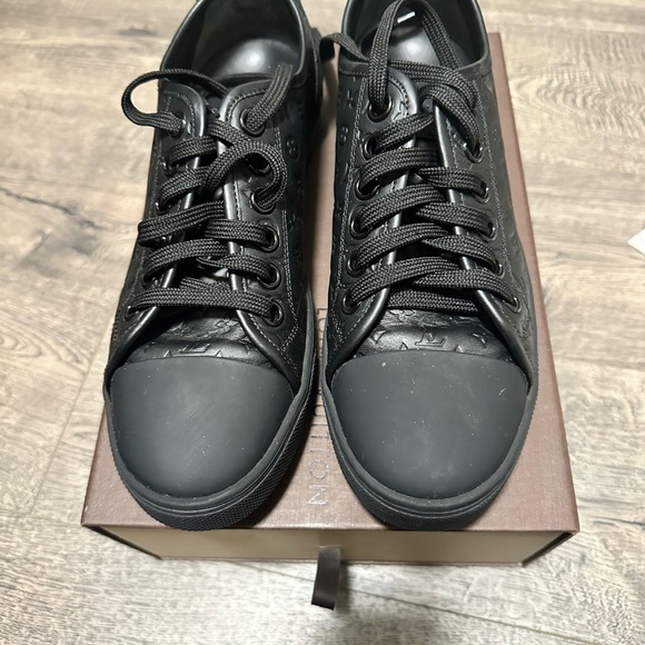 Louis Vuitton Black Monogram Sneakers - Picture 1 of 6